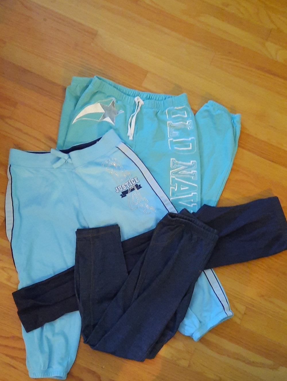 14 - 16 Justice Old Navy Sweatpants and Leggings Jegging. Lot Of 4. Bundle.